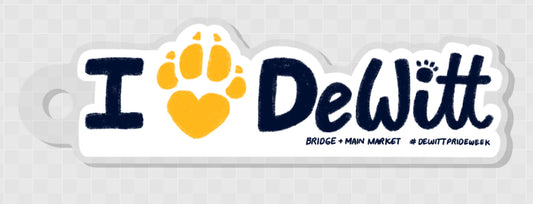 I Love DeWitt - Keychain