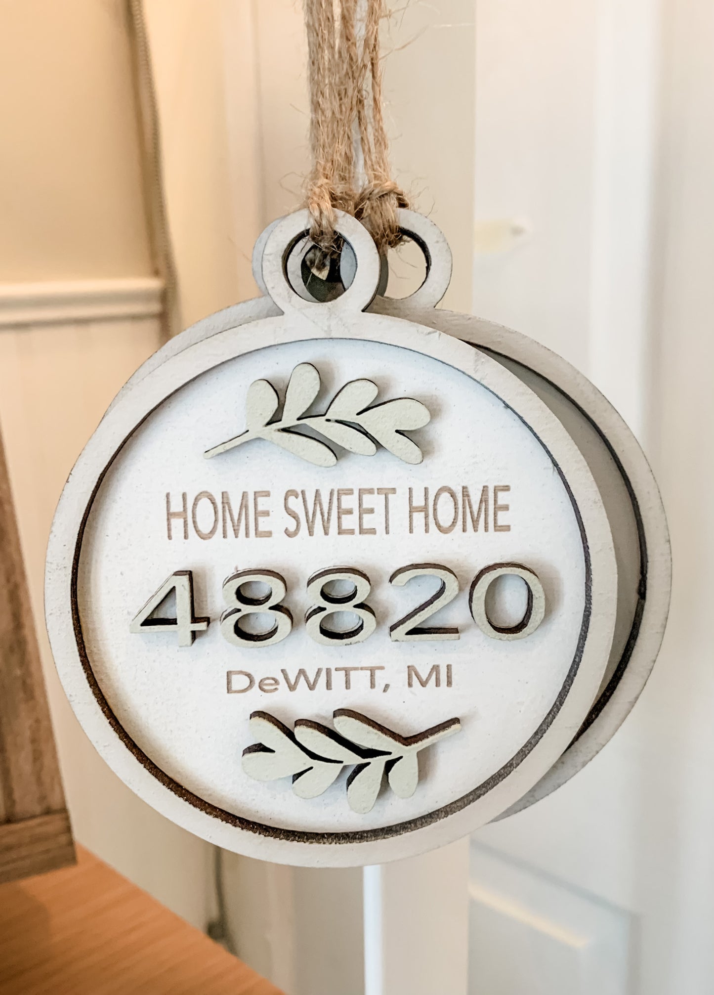 Dewitt Zip Code Ornament or Gift Tag
