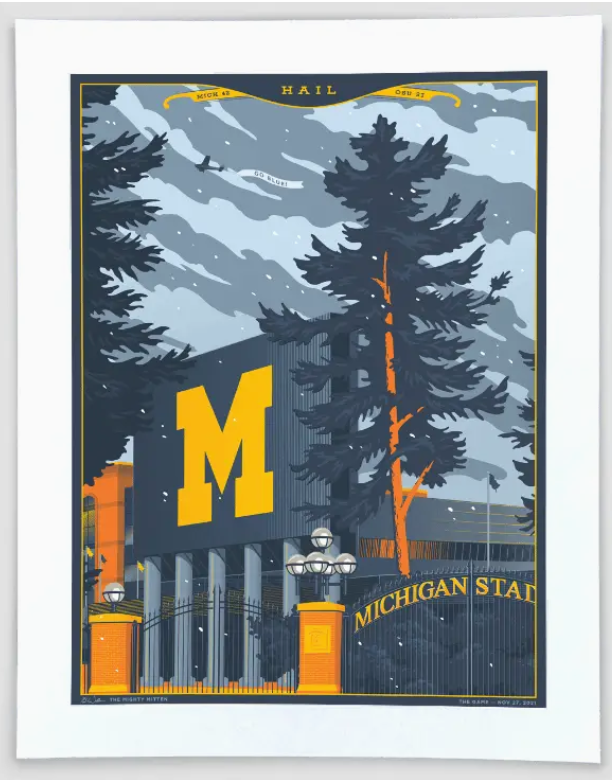 Michigan Stadium Print - 5x7