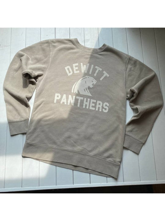 DeWitt Panthers Crew Sweatshirt - Cement