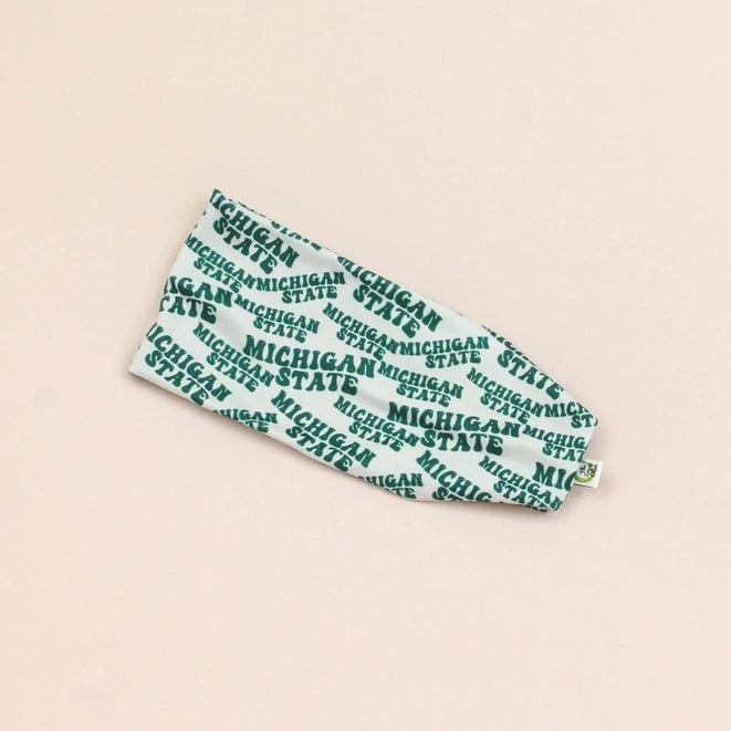 Michigan State Grey Stretch Headband