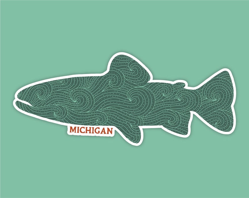Fish Michigan Stickers – Bridge + Main Market