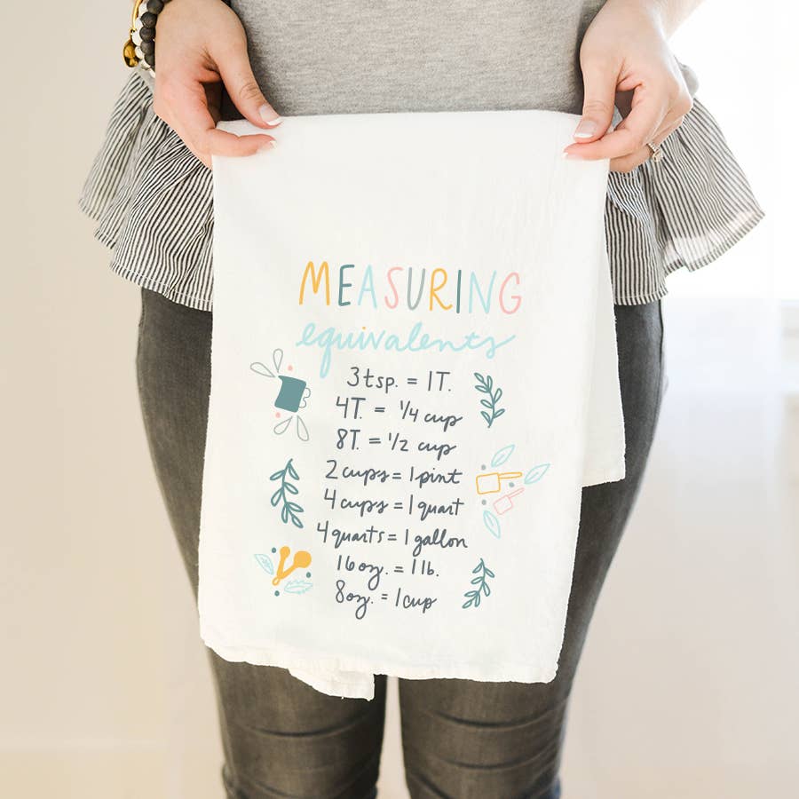 Measuring Equivalents Flour Sack Towel
