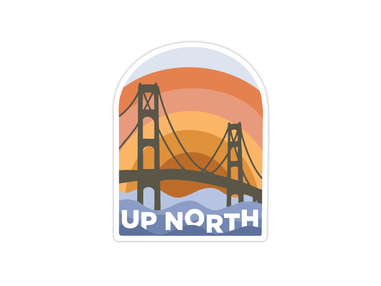 Up North Michigan Sticker