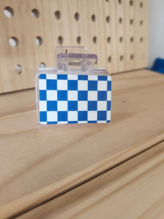 Game Day Checkered Clip