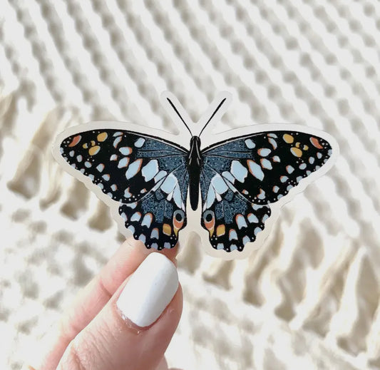 Blue Speckled Buttery - Clear Sticker