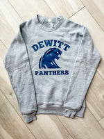 DeWitt Panther~ Youth Crewneck - Heather Grey