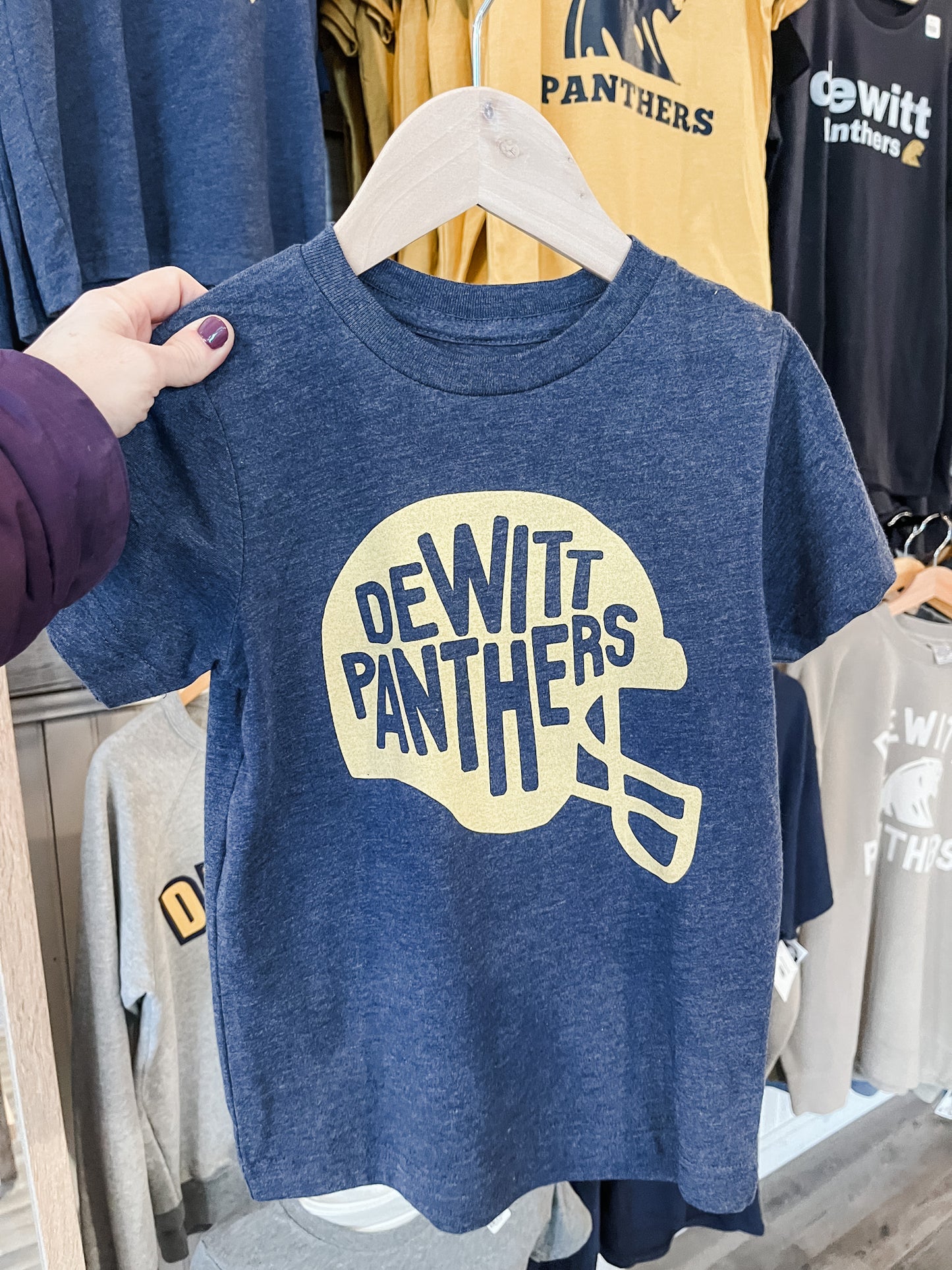 DeWitt Panther Helmet - Kids Tee