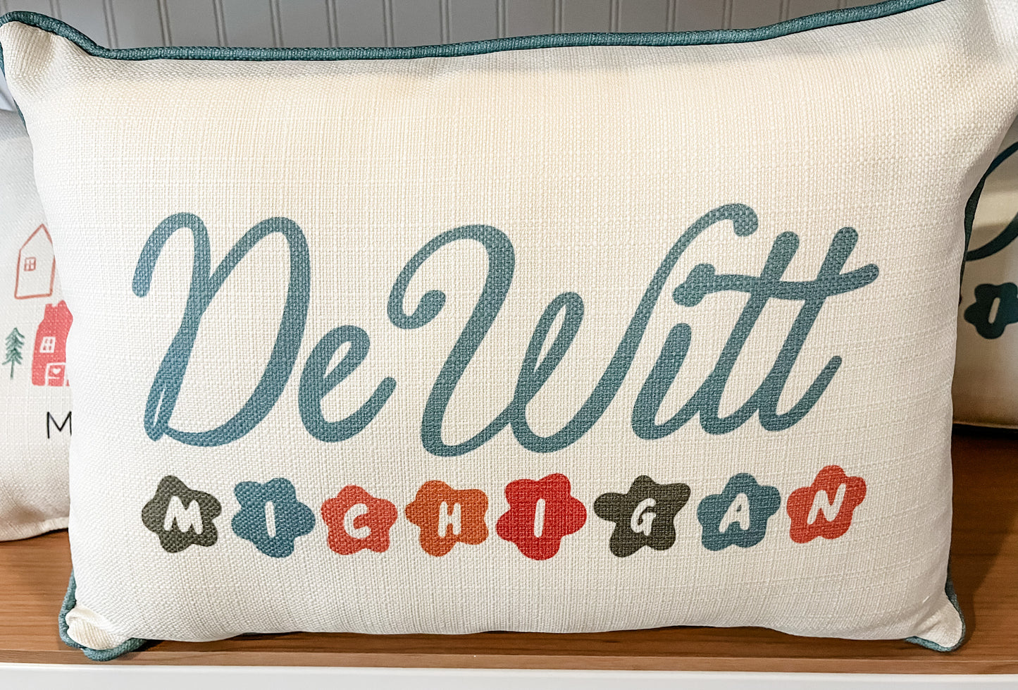 Posey DeWitt Michigan Pillow