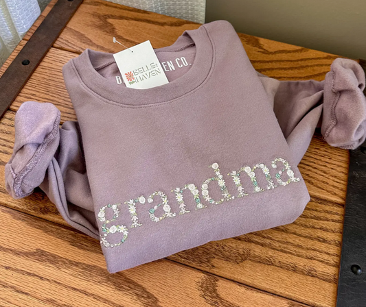 Floral Grandma Crewneck