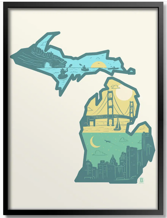 Layers Of Michigan Print - 8x10