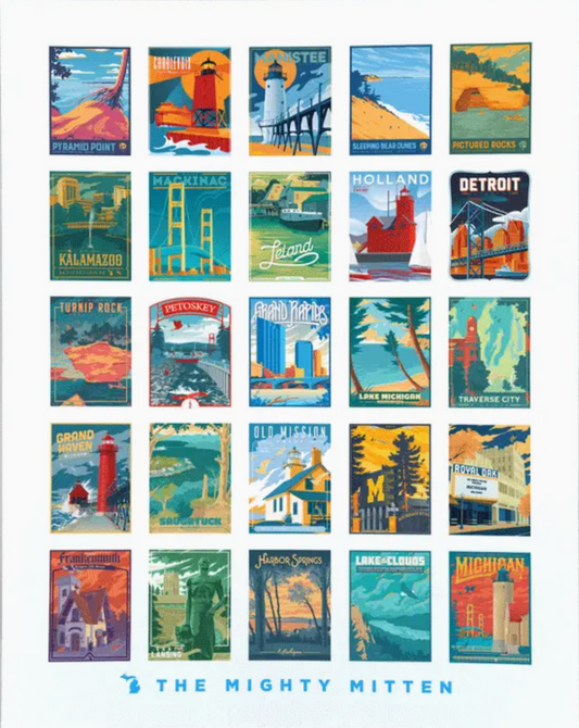 25 Michigan Scenes Print - 11x14