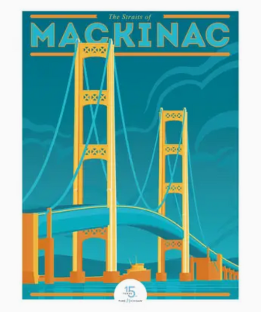 Mighty Mac Pure Michigan Print - 5x7