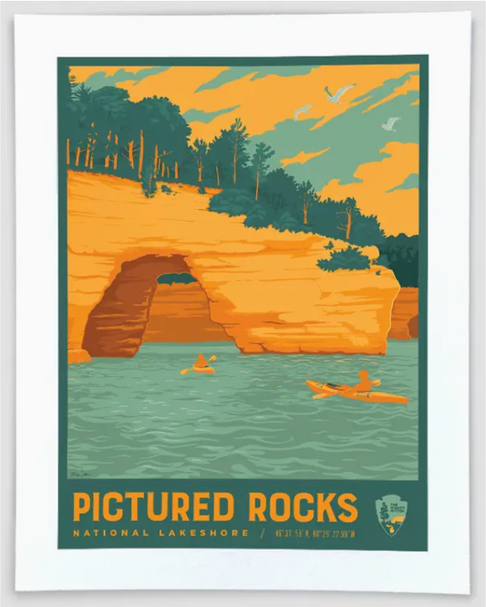 Pictured Rocks Print - 5x7