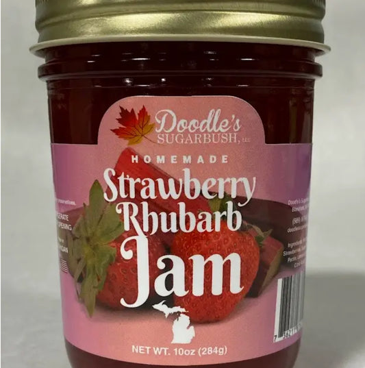 Stawberry Rhubarb Jam - 8 Oz.