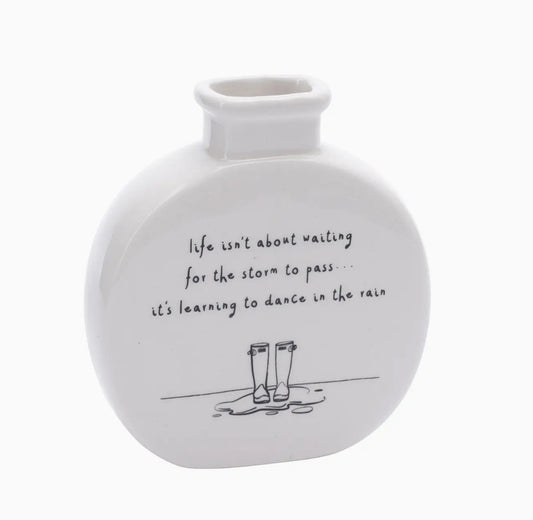 Send with Love 'life Isn't About Waiting' Bud Vase
