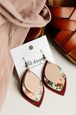 Autumn Floral Triple Earrings