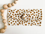 Beige Dot Twist Headband