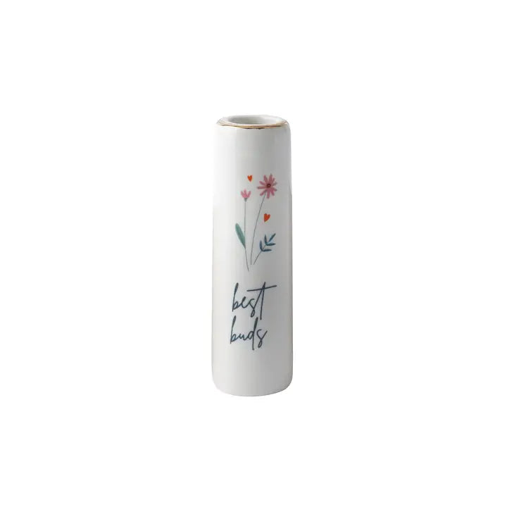 Just Smile 'best Buds' Ceramic Bud Vase