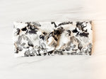 Black and White floral Twist Headband for Kids