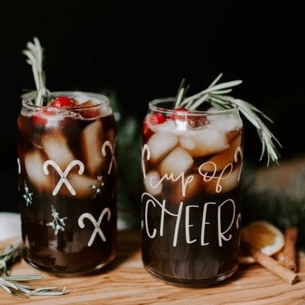Cup of Cheer Can Glass