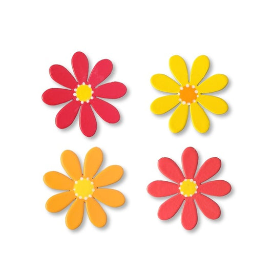Daisy Magnets (Set of 4)