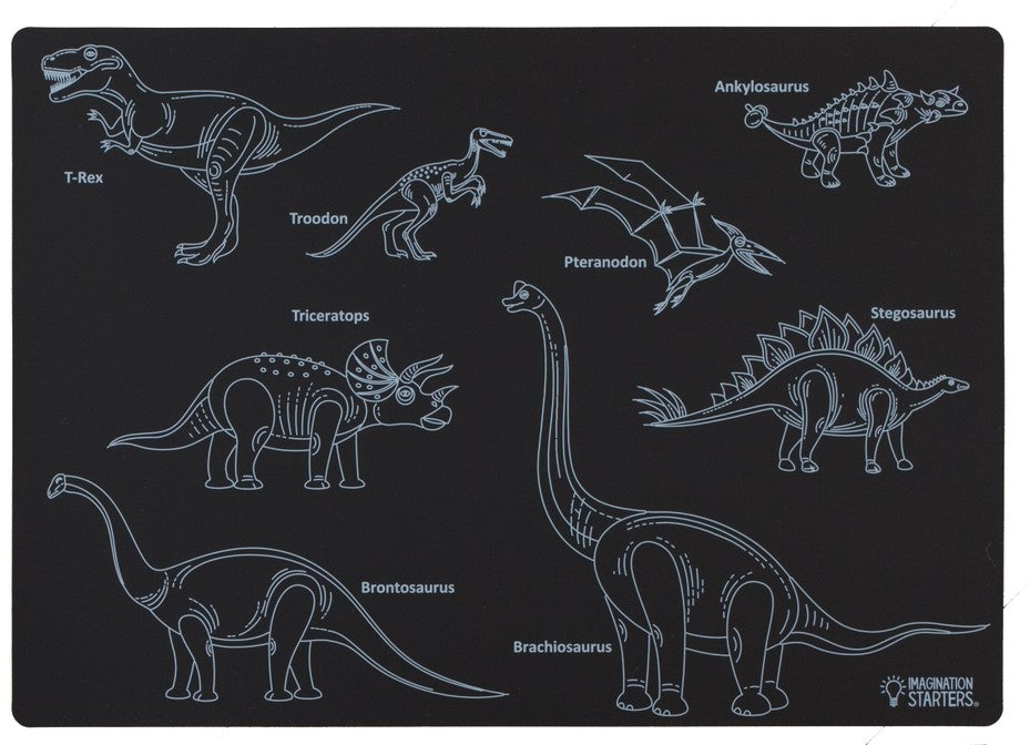Chalkboard Dinosaur Placemat