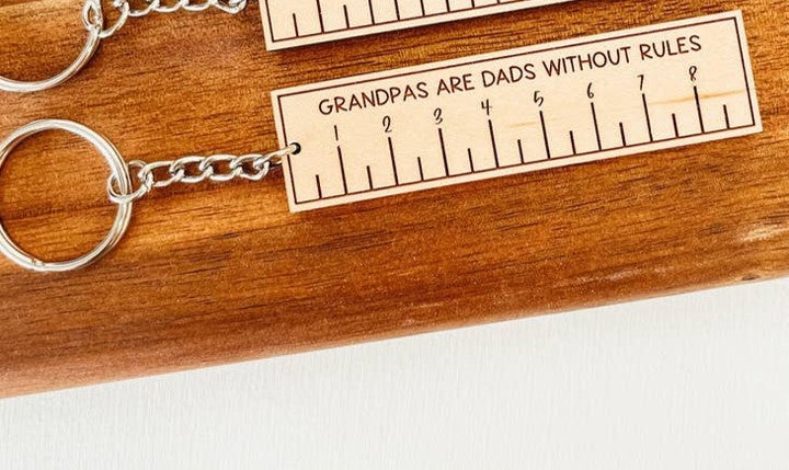 Grandpa Ruler Keychain