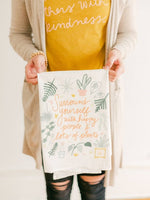 Happy People & Lots of Plants Flour Sack Tea Towel