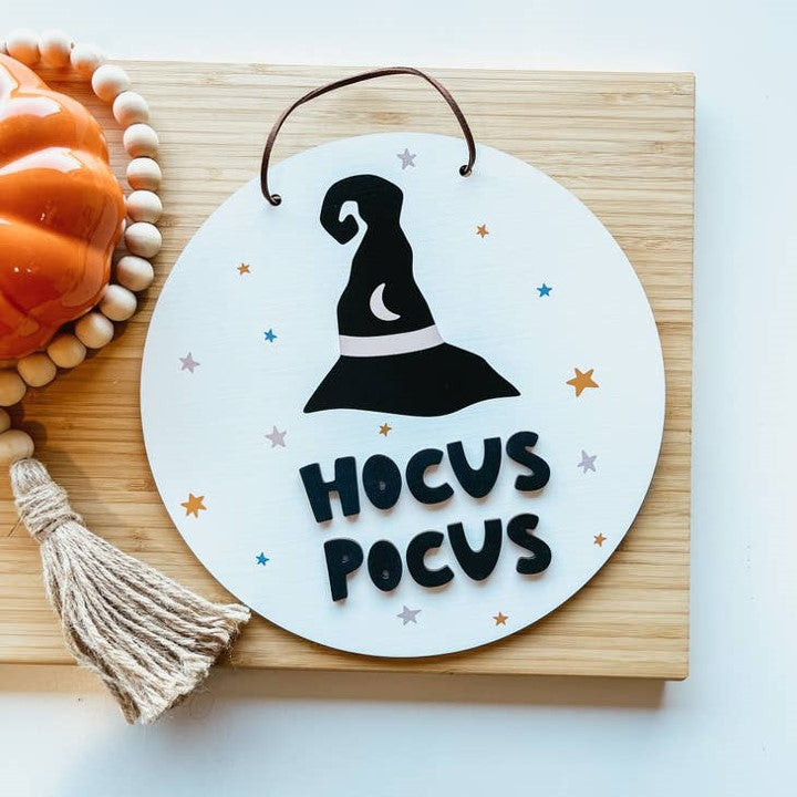 Hocus Pocus Mini Round Sign
