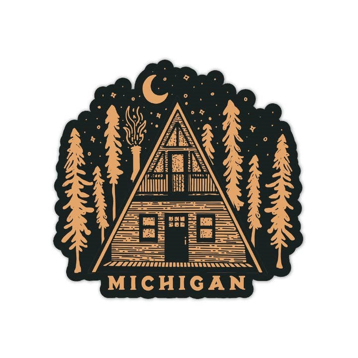 Michigan A-Frame Sticker