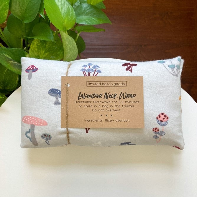 Mushrooms Lavender Neck Wrap