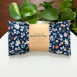 Navy Floral Weighted Lavender Mini Pillow