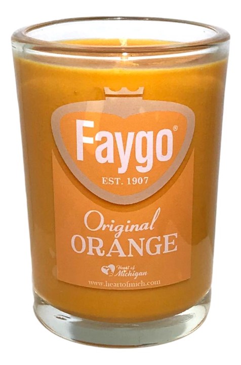 Faygo Orange 8oz Candle