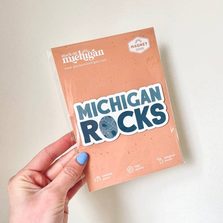 Michigan Rocks Magnet