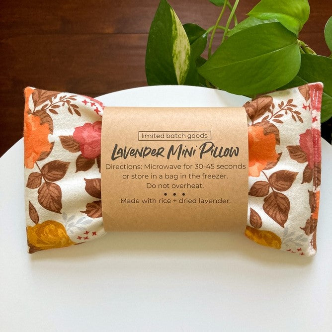 Vintage Rose Weighted Lavender Mini Pillow