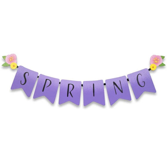Spring Banner Magnet (Purple)