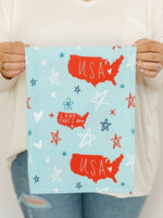 Star Spangled Full Pattern Flour Sack Towel