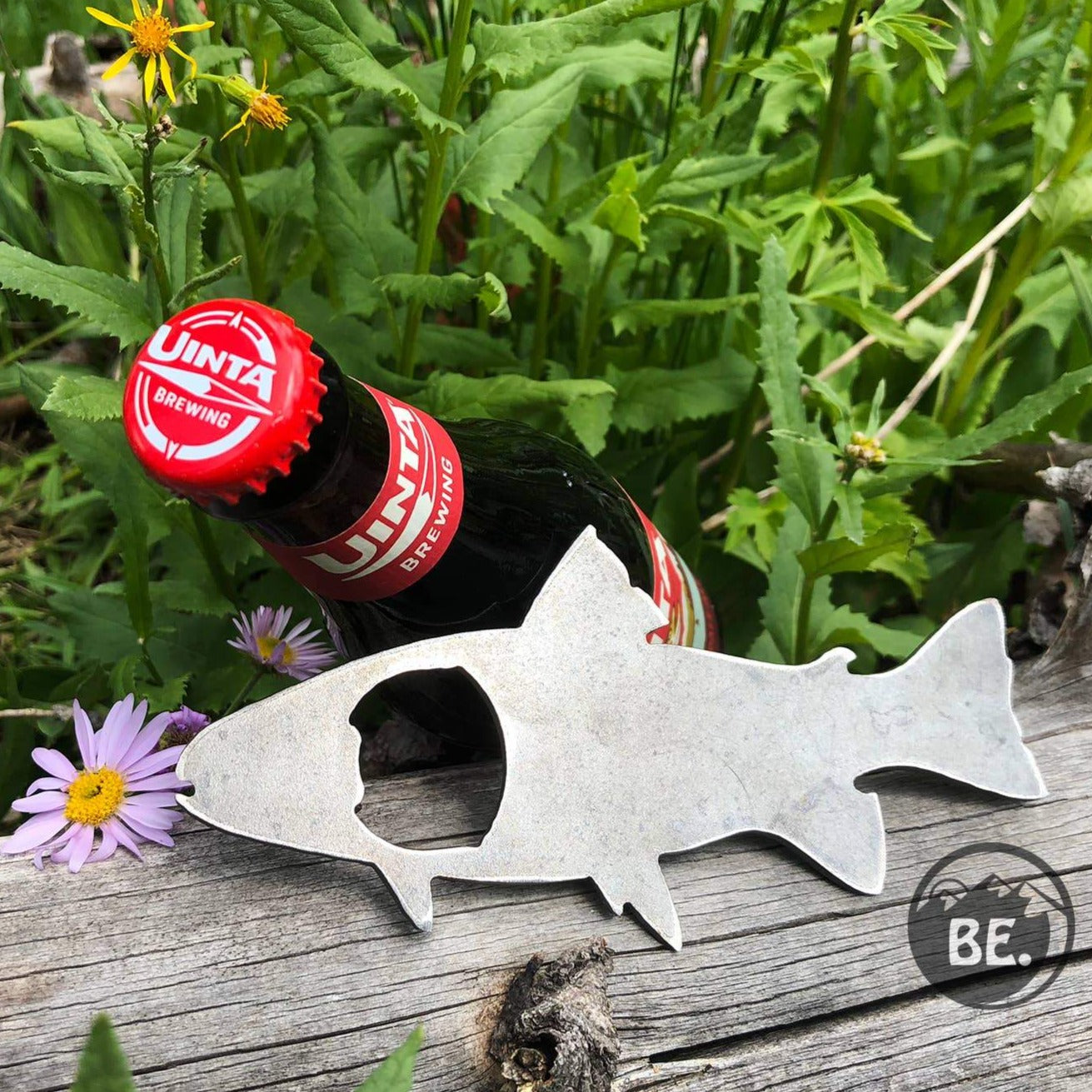 Trout Fish Rustic Metal Bottle Opener