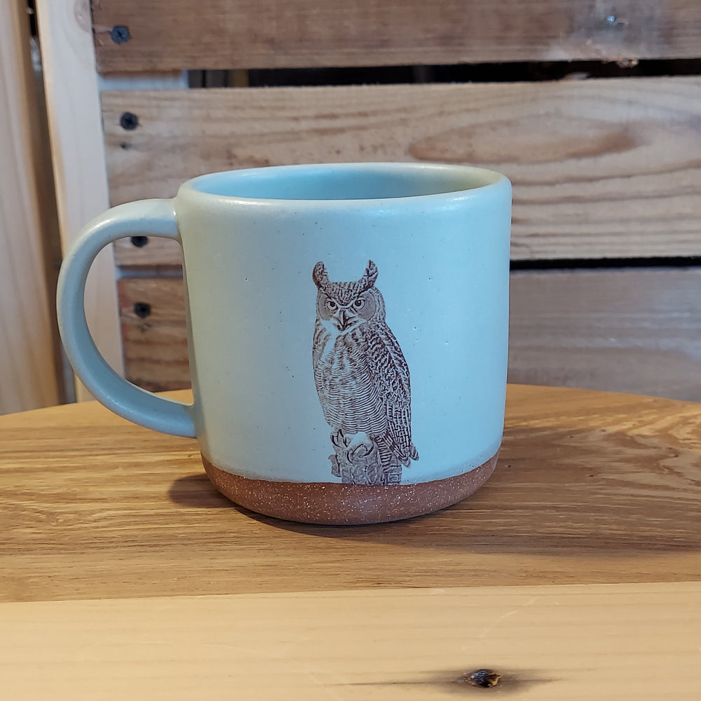 Owl Coffee Mug - Blue