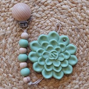 
                  
                    Succulent Teether + Clip (Multiple Color Options Available)
                  
                