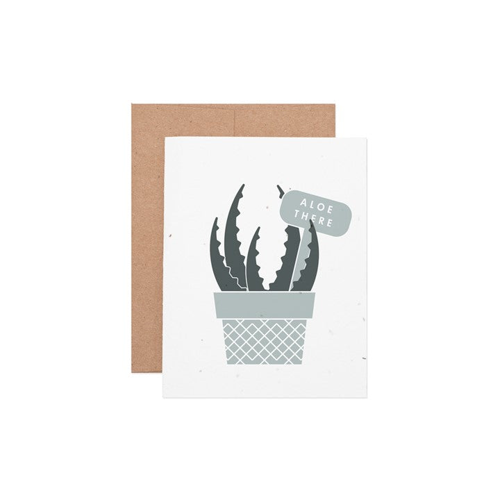 Aloe There Every Day Seeded Plantable Greeting Card