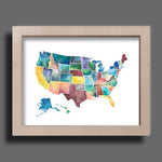 America the Beautiful Watercolor