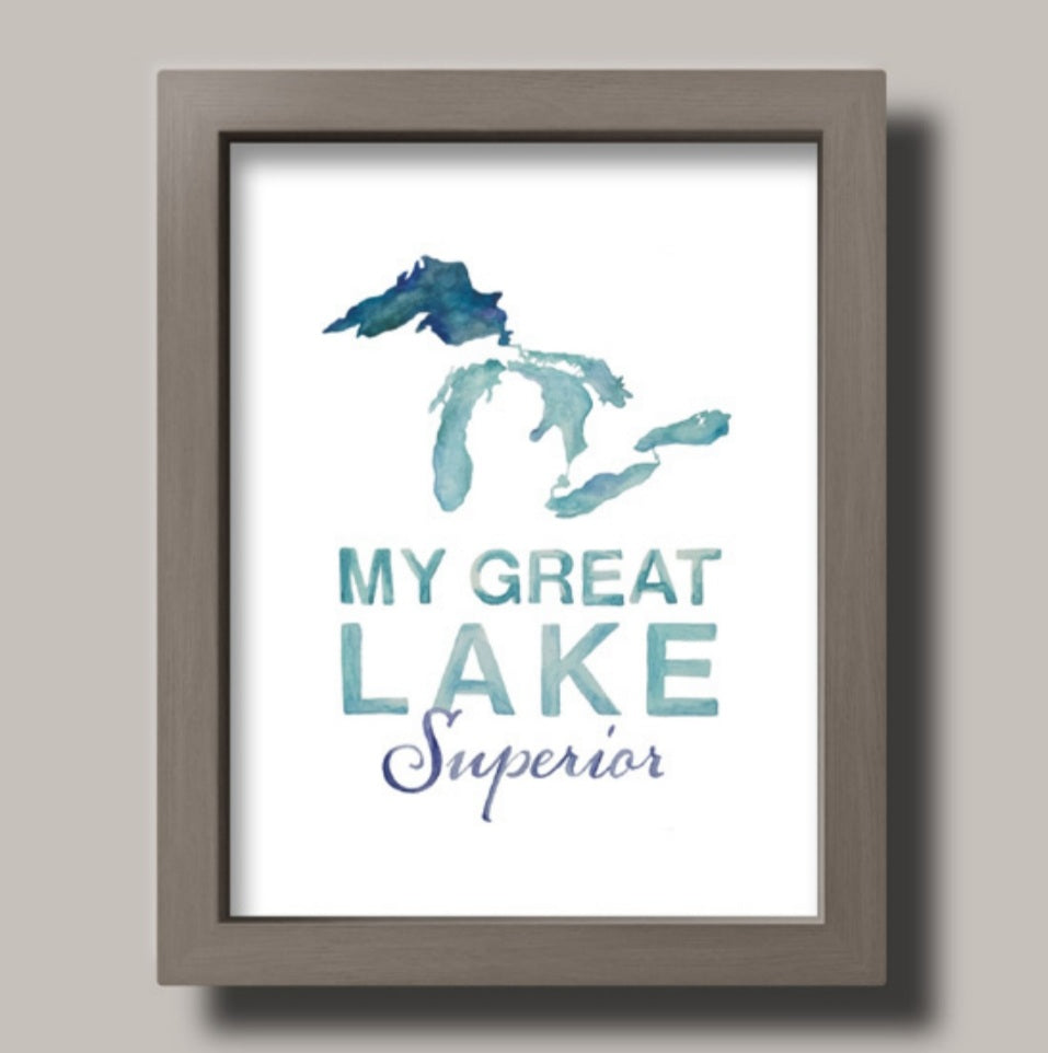 My Lake Superior Watercolor