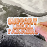 Support Local Farmers Retro Sticker