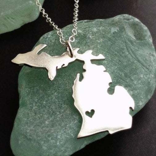 
                  
                    Michigan Heart Necklace
                  
                