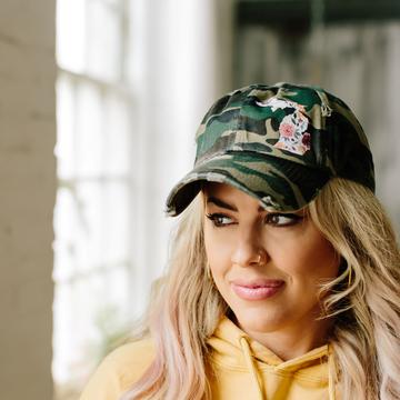 CAMO Vintage Floral Michigan Trucker Hat