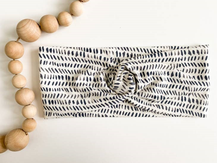 Charcoal Dash Twist Headband for Kids
