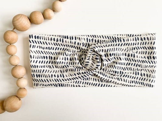 Charcoal Dash Twist Headband for Kids