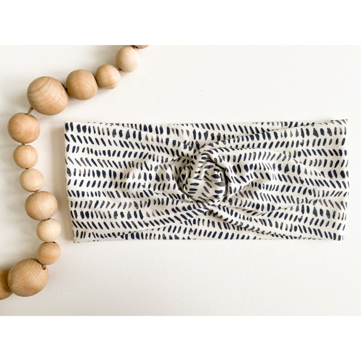 Charcoal Dash Twist Headband